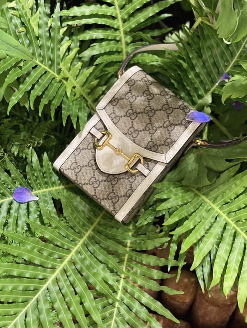 Gucci GG Supreme Horsebit 1955 Mini Bag 625615