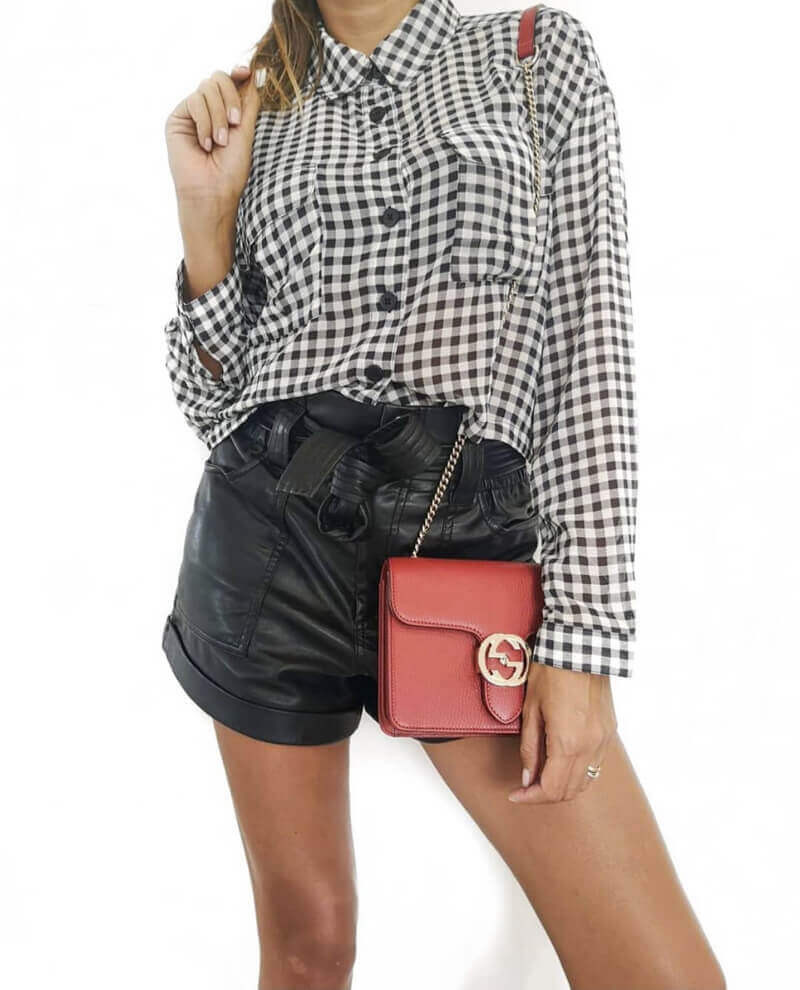 Gucci Interlocking Chain Leather Cross Body Bag 510304