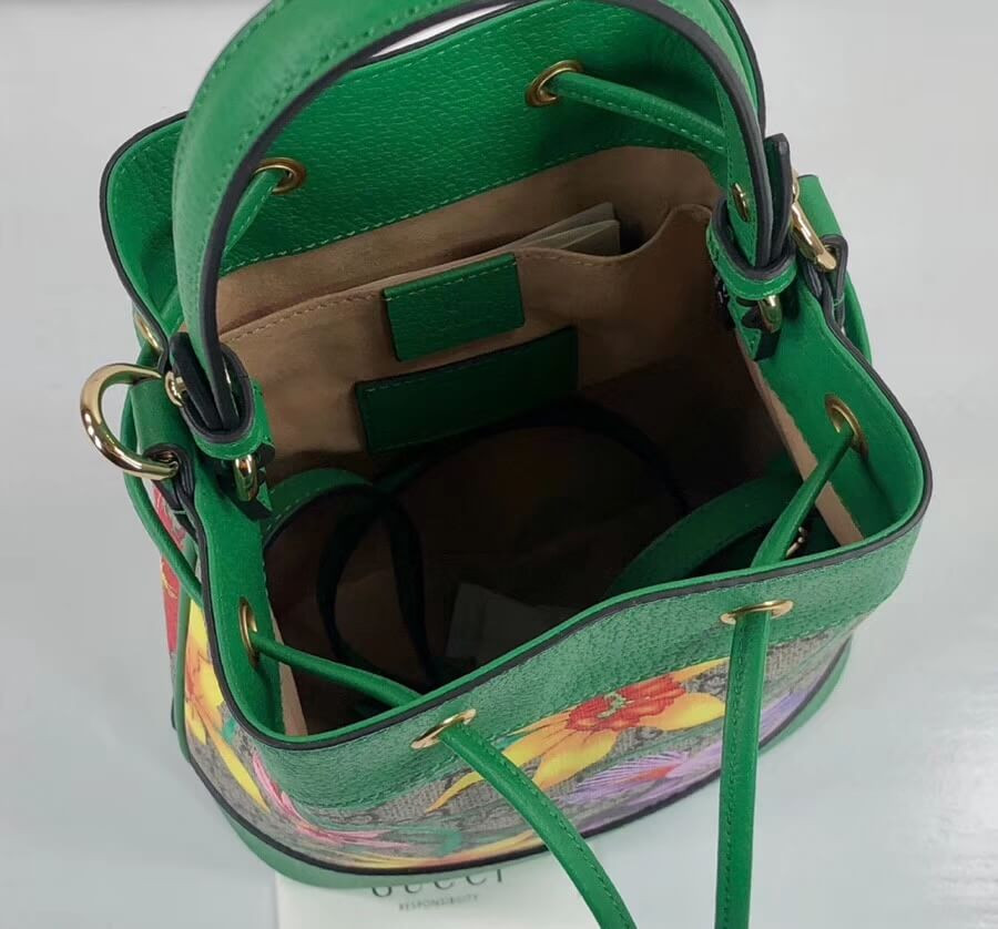 Gucci Ophidia GG Flora Small Bucket Bag 550621