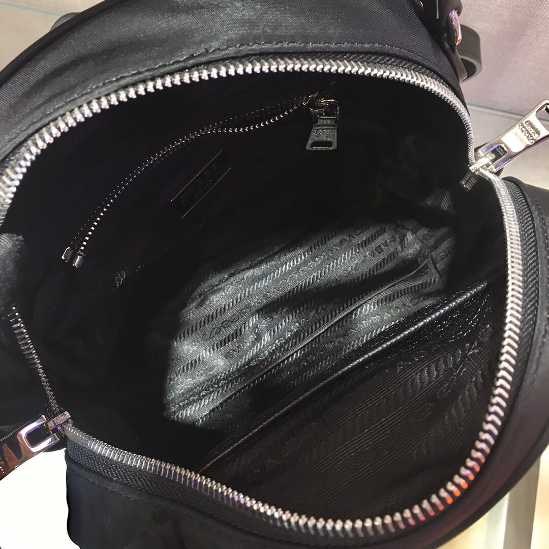 Prada Nylon And Saffiano Leather Backpack 1BZ3811