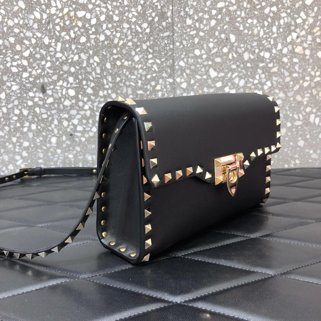 Valentino Garavani Rockstud Calfskin Crossbody Bag 0181