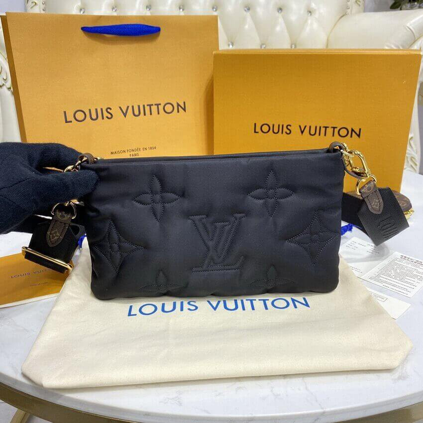 Louis Vuitton Maxi Multi Pochette Accessoires M58980 Black/Fuchsia