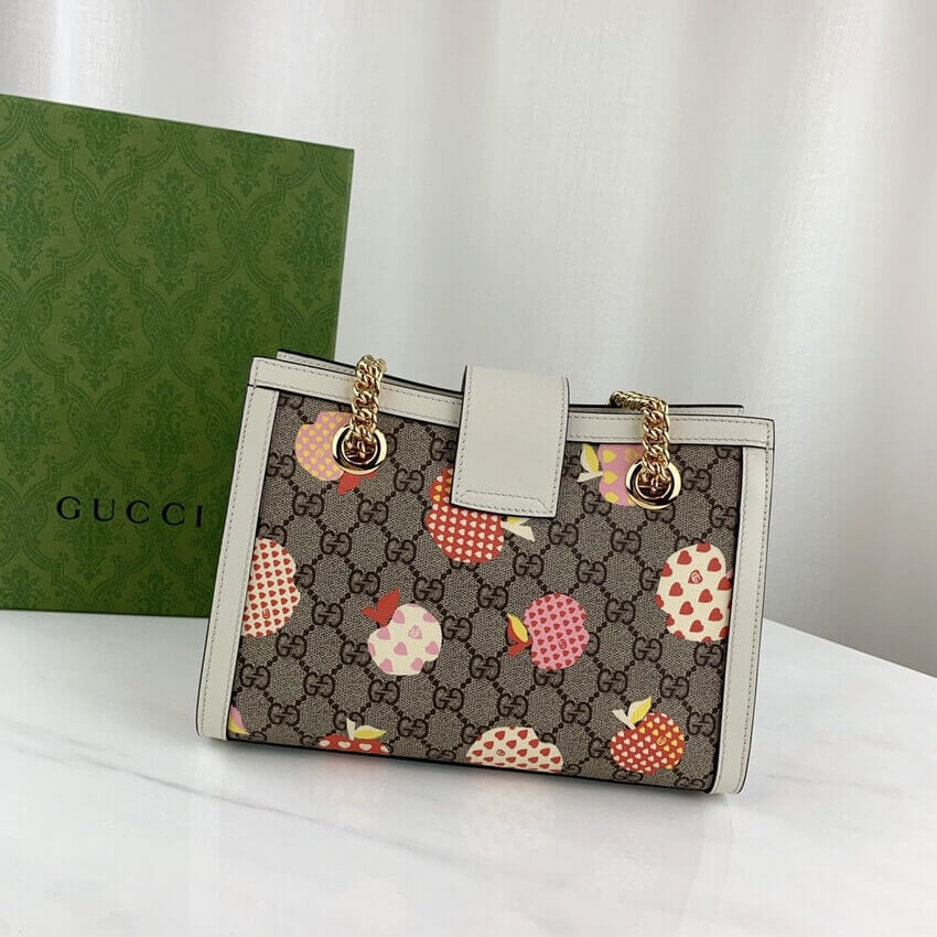 Gucci Padlock GG Heart Apple Pattern Small Shoulder Bag 498156