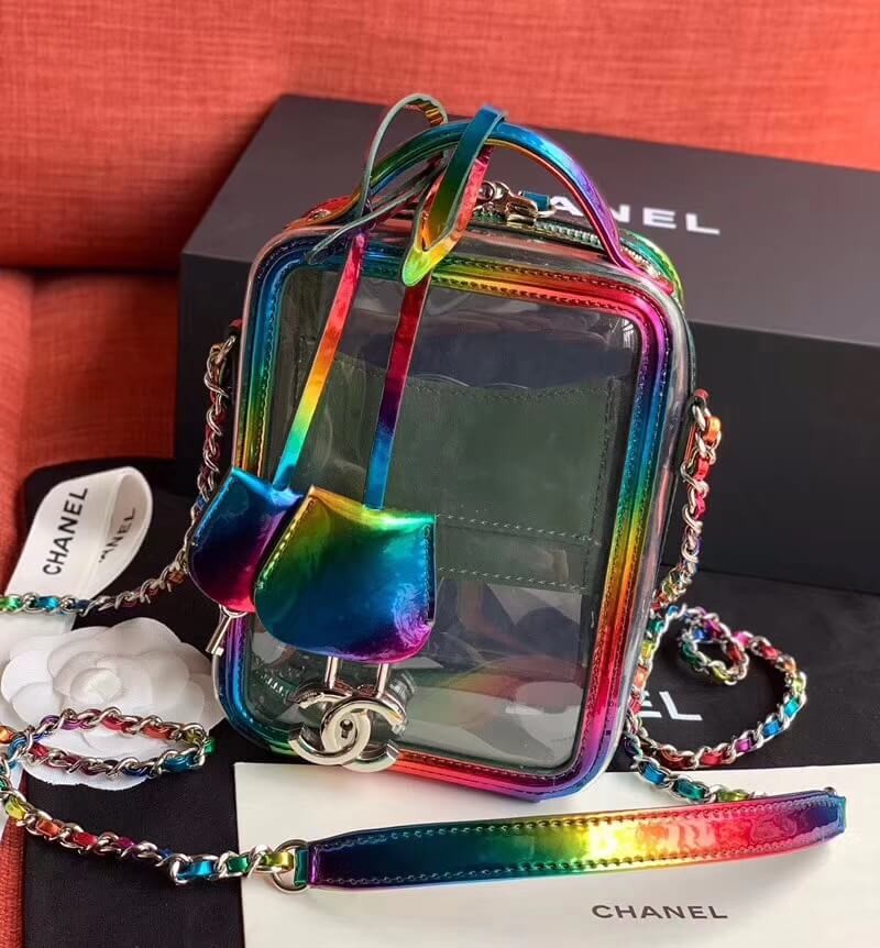 Chanel Vanity Case In Multicolour PVC AS0988