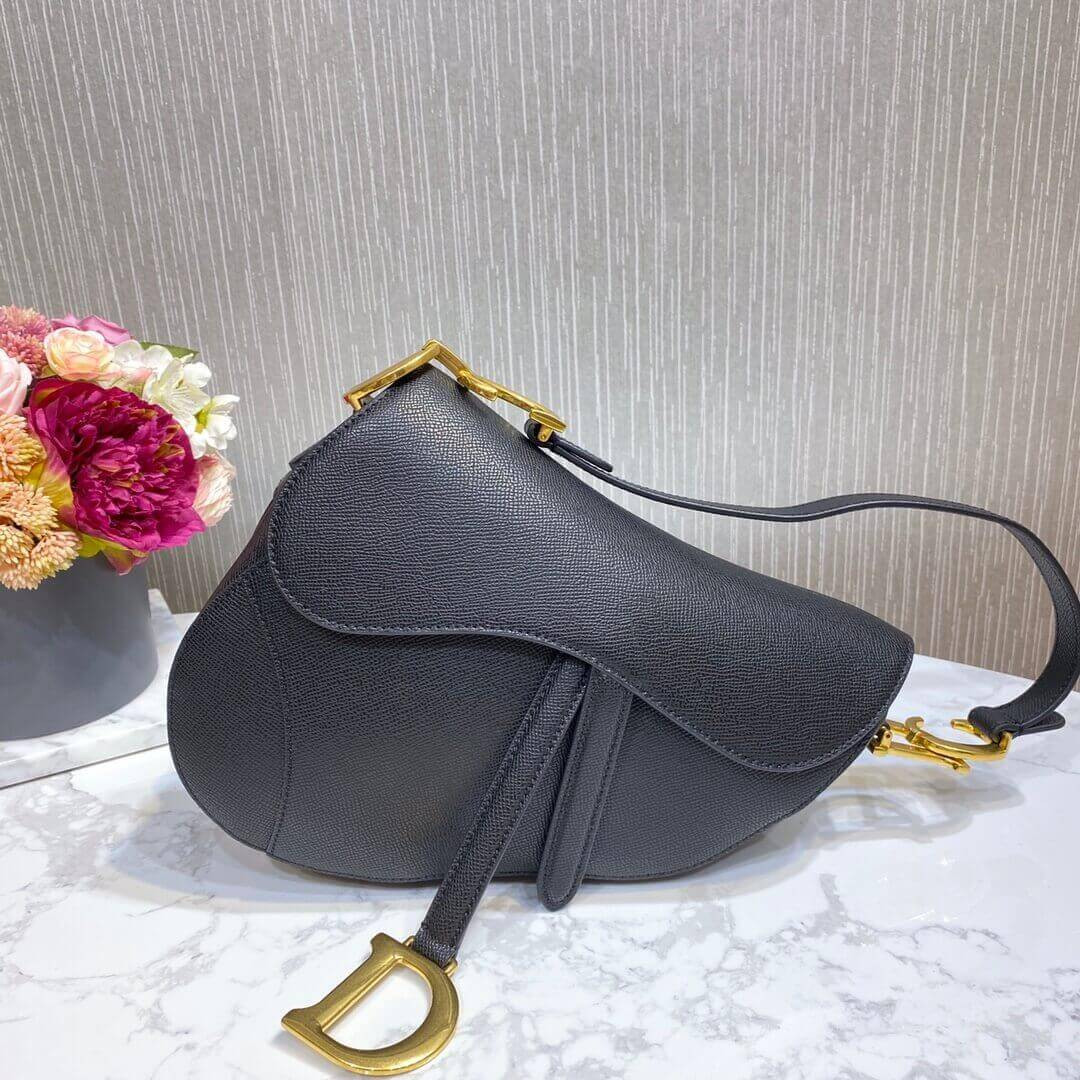 Christian Dior Saddle Bag in Grained Calfskin M0446