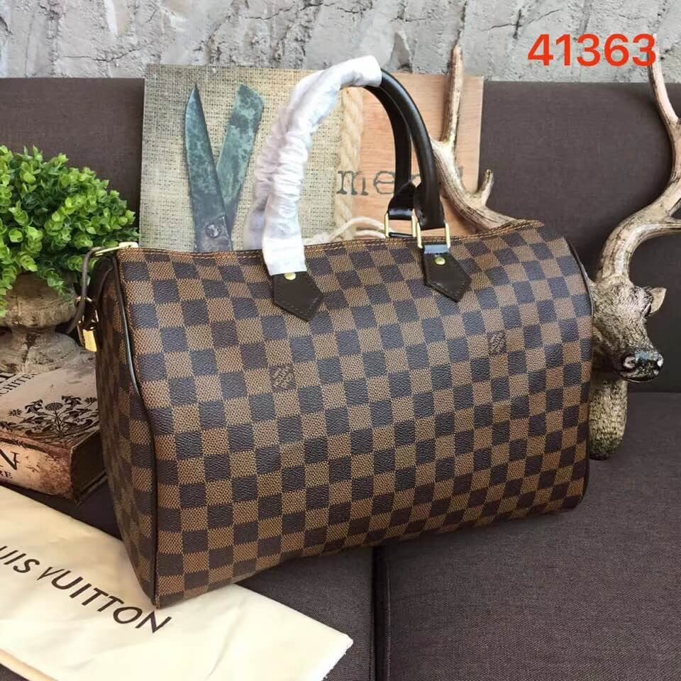 Louis Vuitton Damier Ebene Canvas Speedy 35 N41363