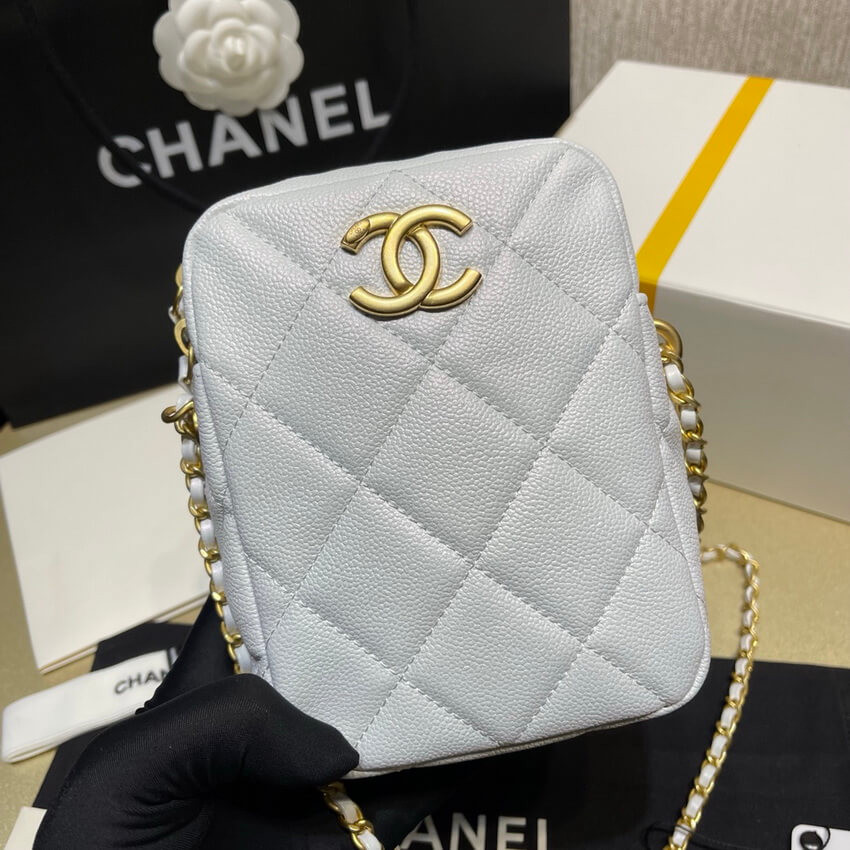Chanel Mini Camera Bag Iridescent Grained Calfskin Bag AS2857