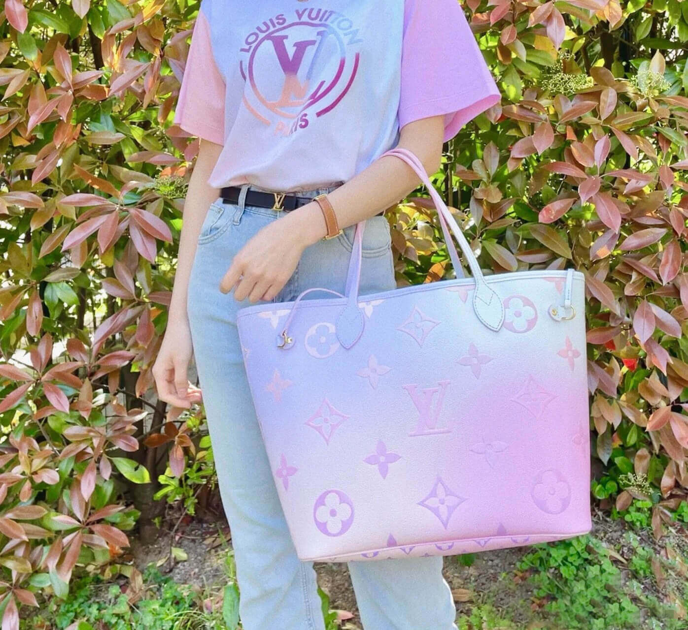 Louis Vuitton Neverfull MM M46077 Sunrise Pastel