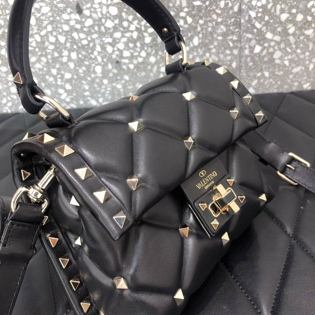 Valentino Garavani Candystud Mini Leather Shoulder Bag 0220