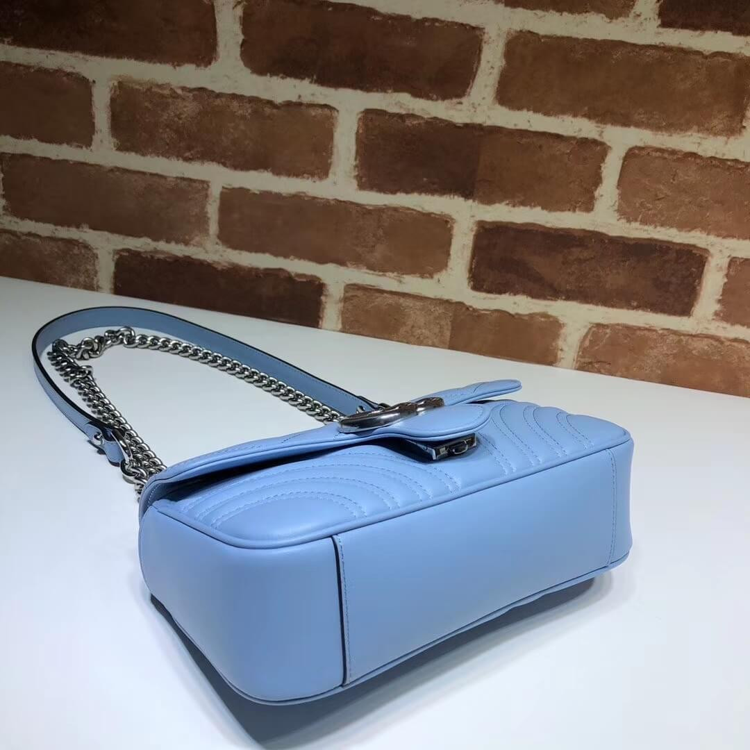 Gucci GG Marmont Matelasse Chevron Leather Mini Bag 446744