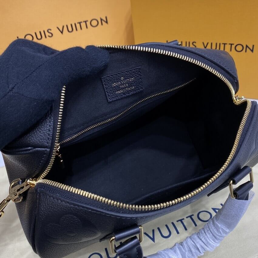 Louis Vuitton Monogram Empreinte Speedy Bandouliere 25 Black