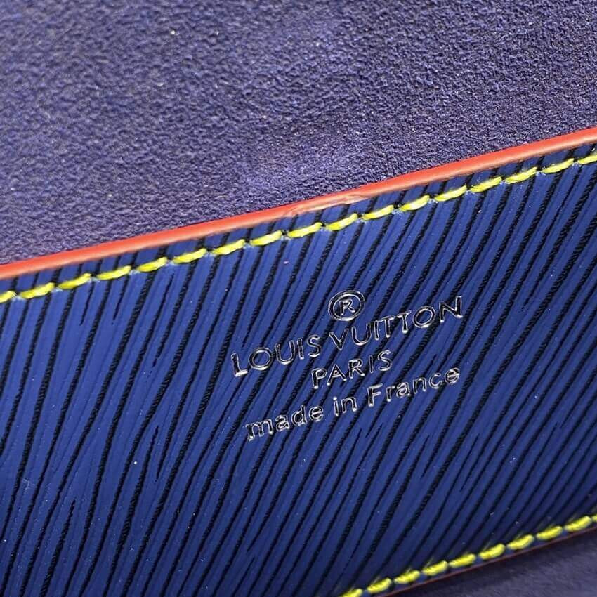 Louis Vuitton Epi Leather Twist MM M50282 Navy Blue/Red