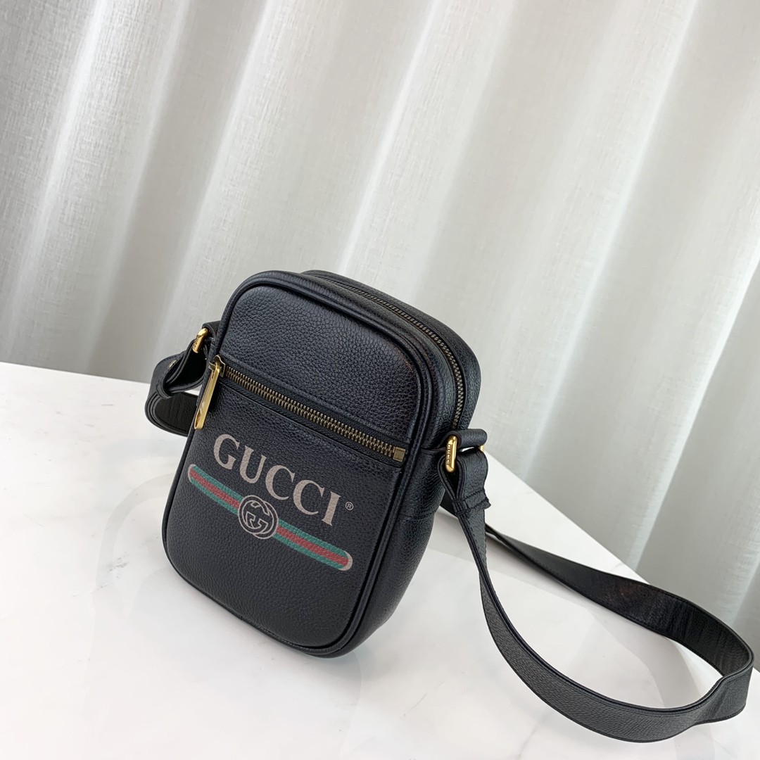 Gucci Print Leather Shoulder Bag 574803