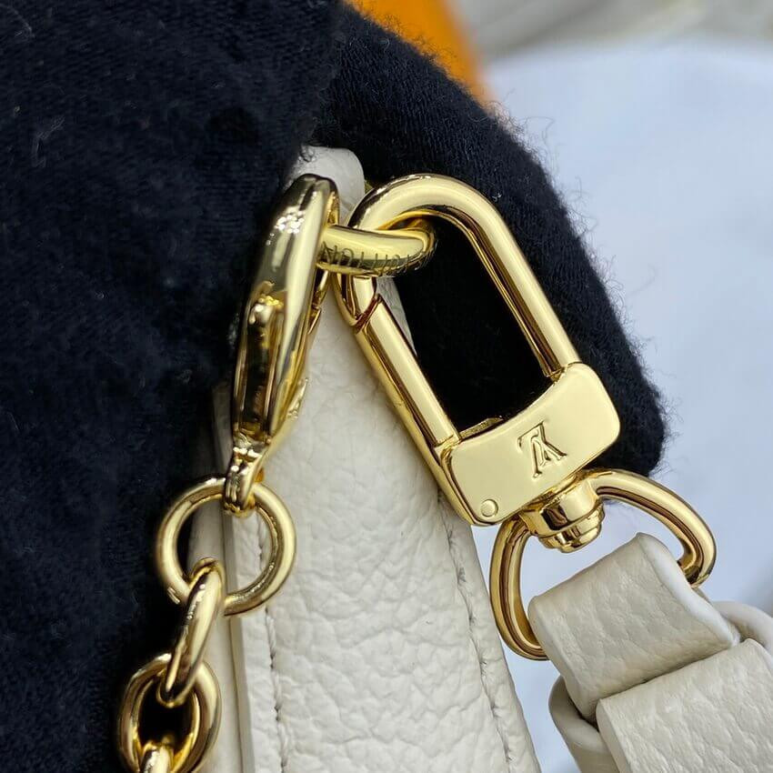 Louis Vuitton Monogram Empreinte Easy Pouch On Strap M81066 Creme
