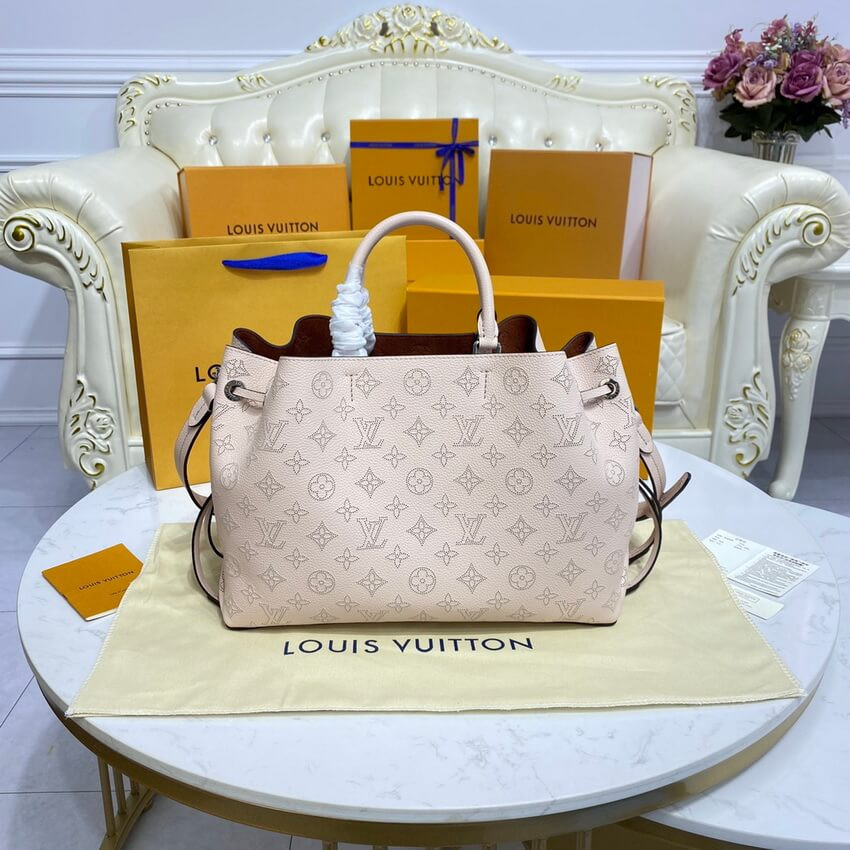 Louis Vuitton Mahina Calf Leather Bella Tote M59203 Cream
