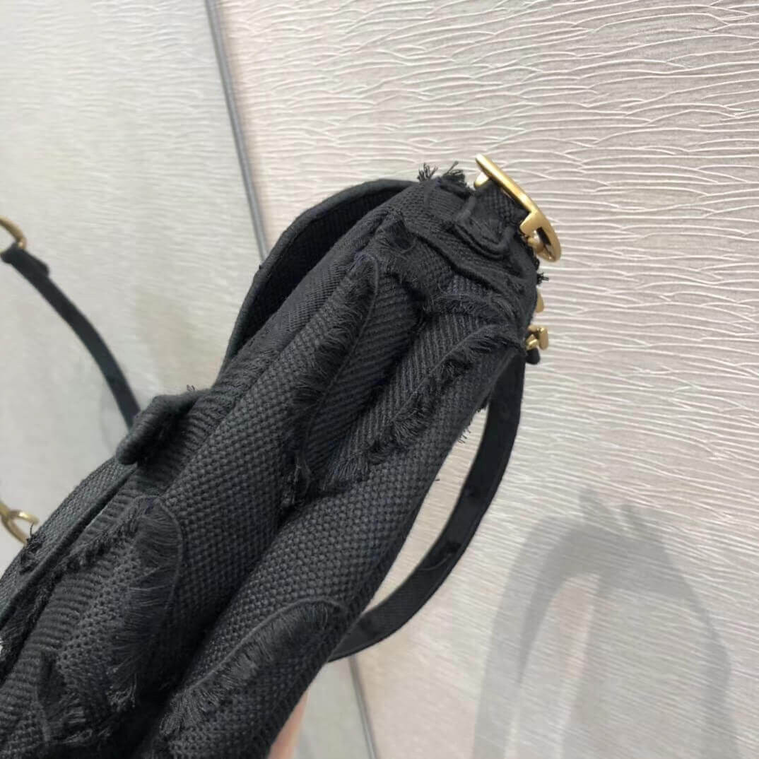 Christian Dior Saddle Bag in Camouflage Embroidery M0446