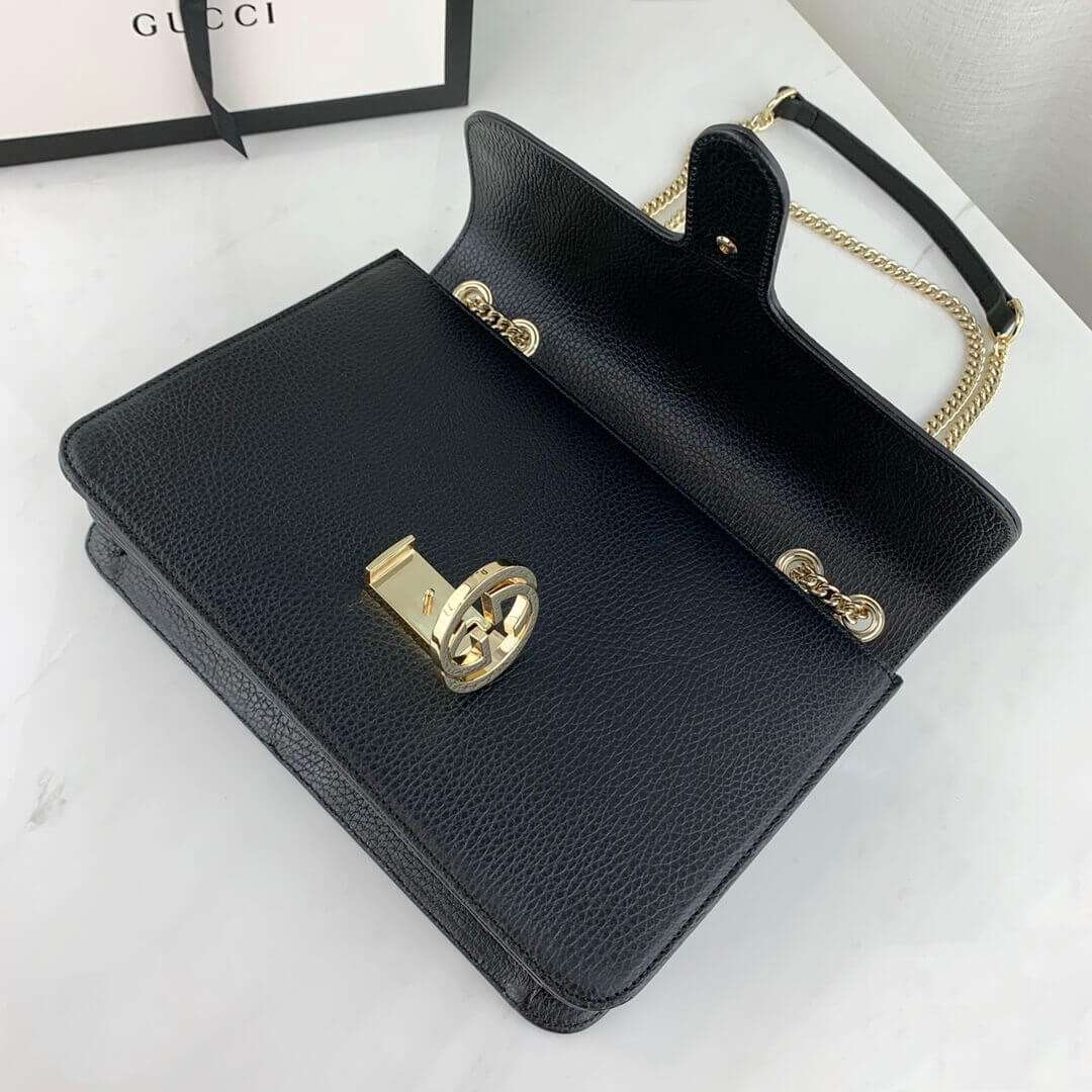 Gucci Interlocking GG Leather Crossbody Bag 28cm 510303