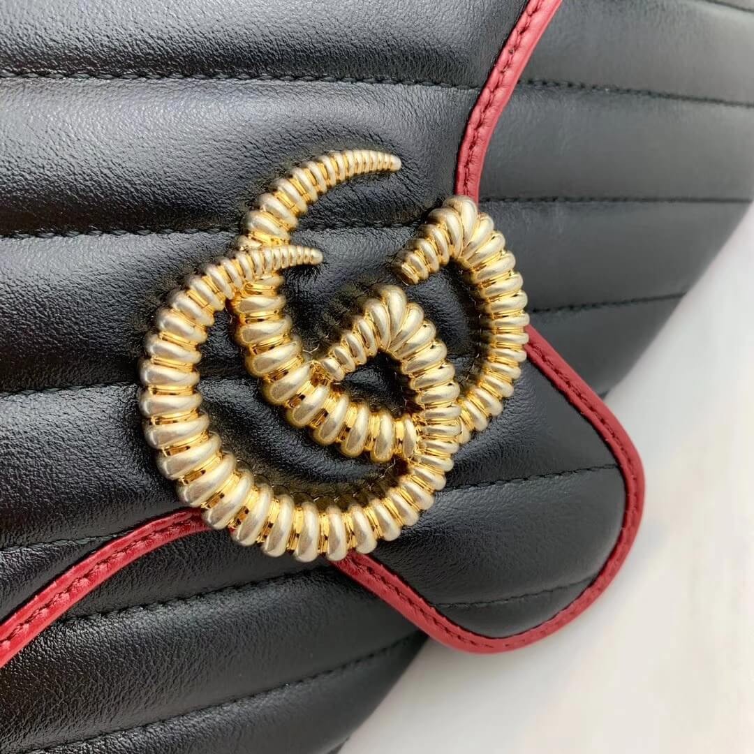 Gucci GG Marmont Small Shoulder Bag 443497 Black