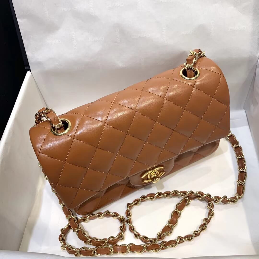 Chanel Lambskin 20cm Classic Flap Bag 1116