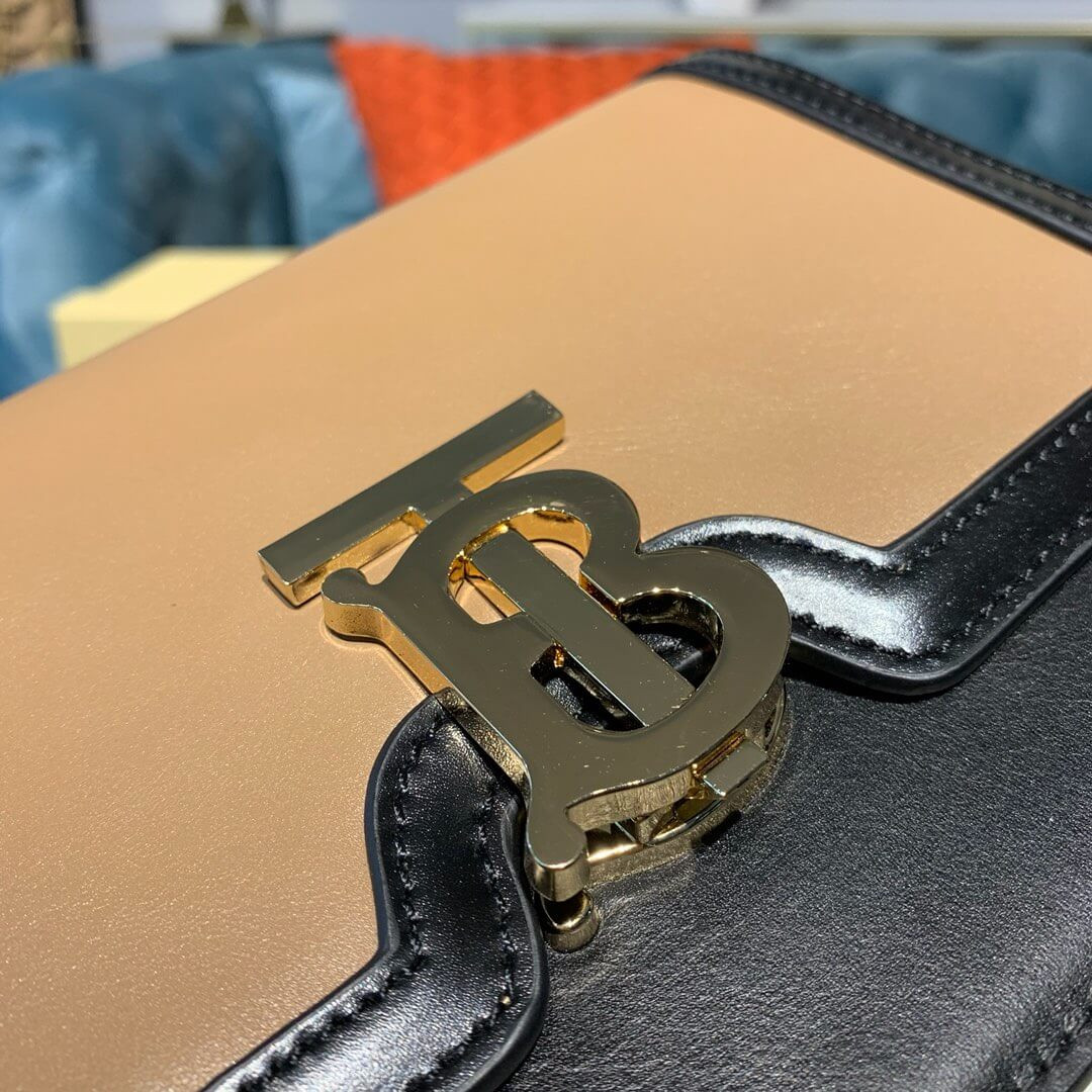 Burberry Small Two-tone Leather TB Bag 80134751