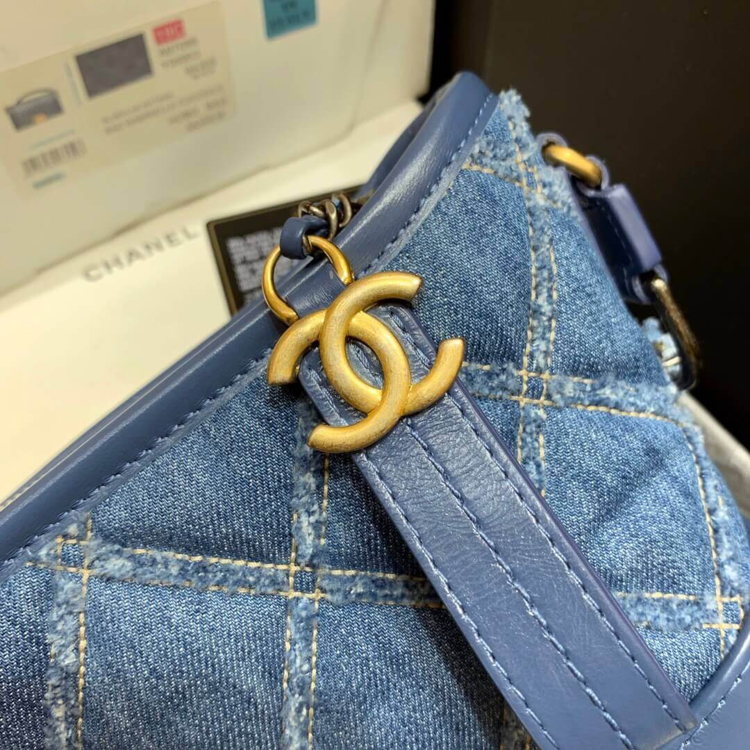 Chanel Gabrielle Small Hobo Bag Denim Calfskin A91810