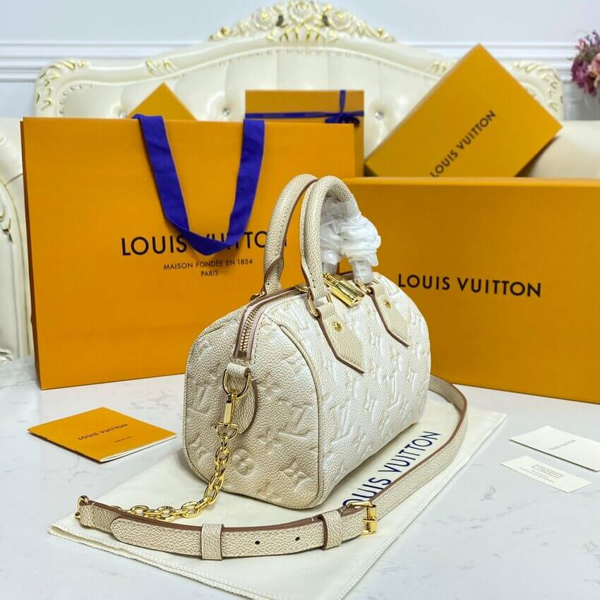 Louis Vuitton Speedy Bandouliere 20 M46163 Pale Beige