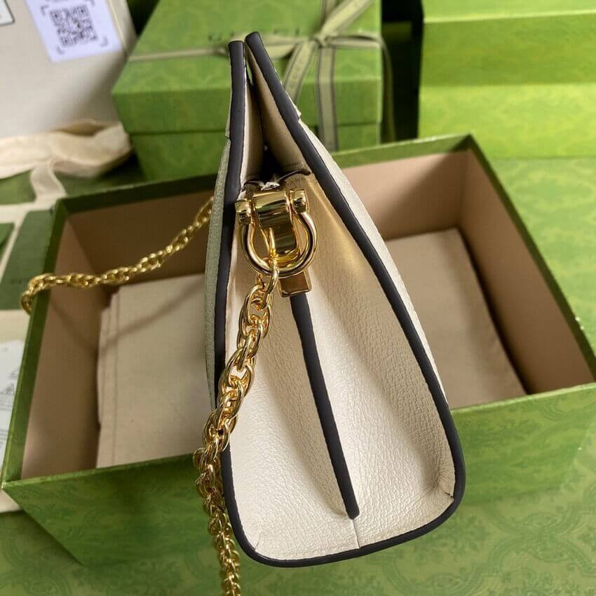Gucci Ophidia GG Small Shoulder Bag 503877 White