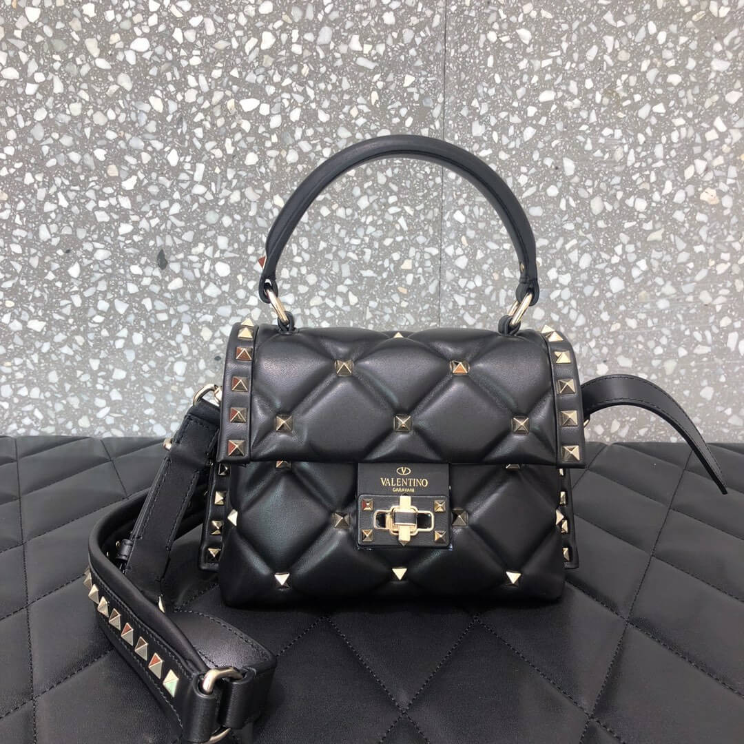 Valentino Garavani Candystud Mini Leather Shoulder Bag 0220