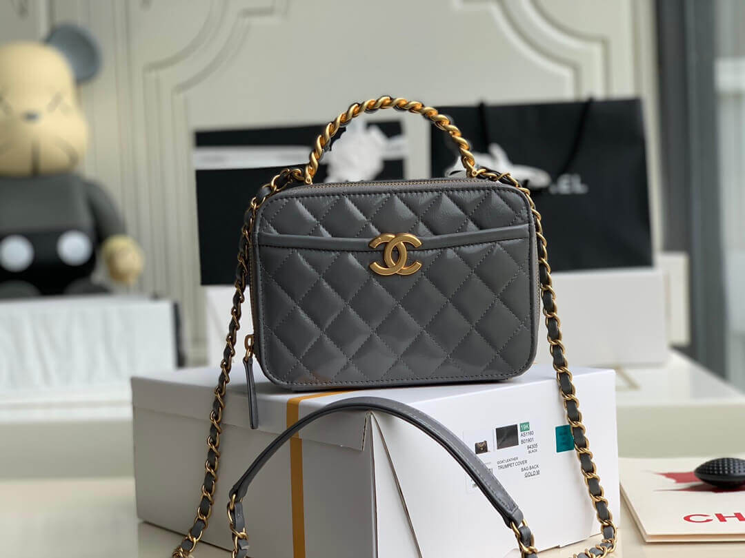 Chanel Lambskin Vanity Case AS2179