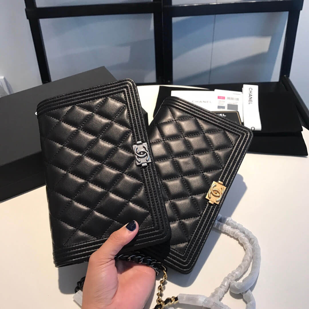 Chanel Lambskin Leboy Woc Chain Bag 80287