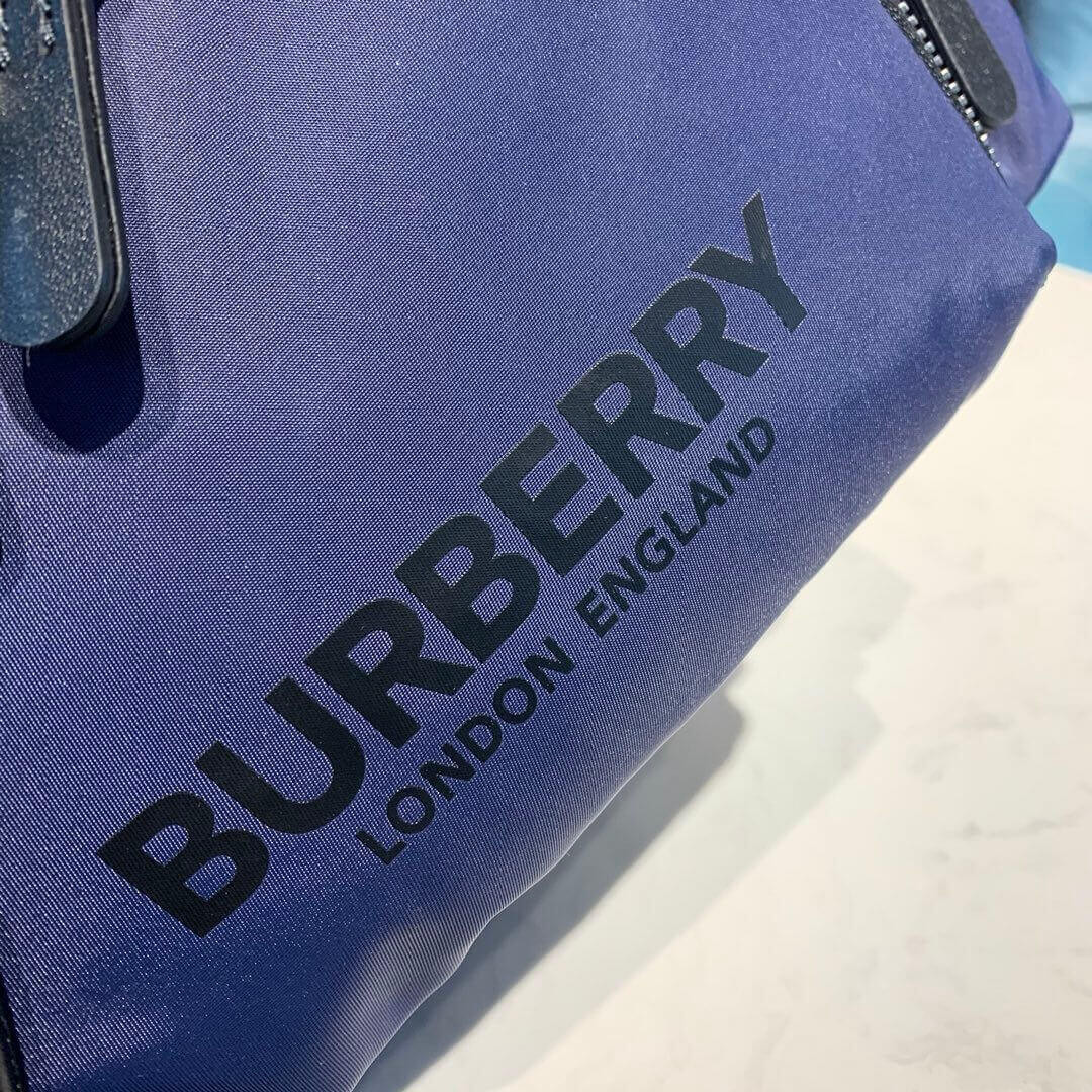 Burberry The Medium Rucksack in Logo Print Nylon 80116191