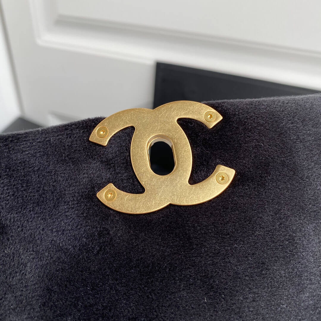 Chanel 19 Small Velvet Flap Bag AS1160