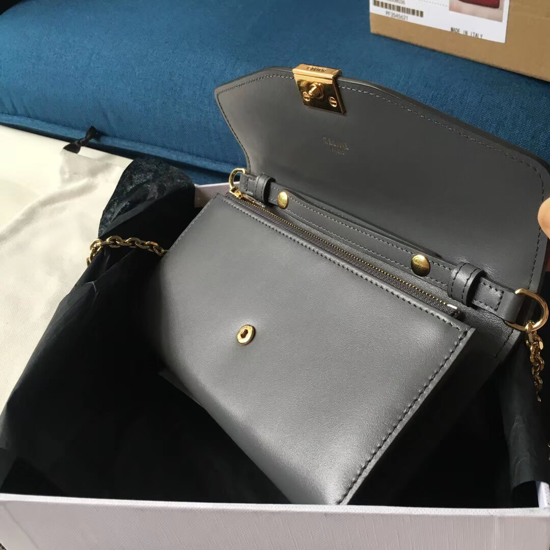 Celine C Wallet On Chain In Smooth Calfskin 10B903