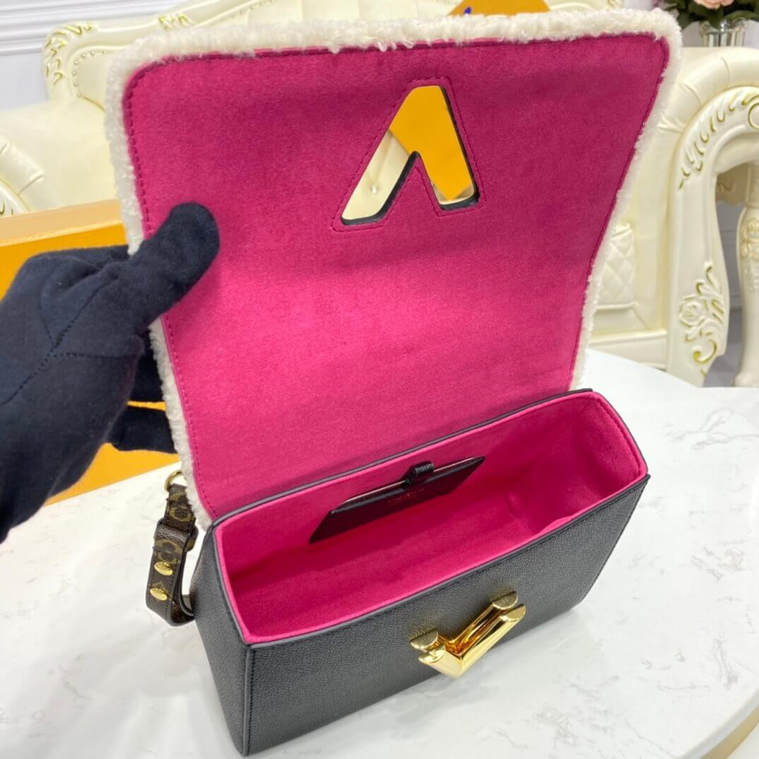 Louis Vuitton Twist MM M56976 In Leather and Shearling