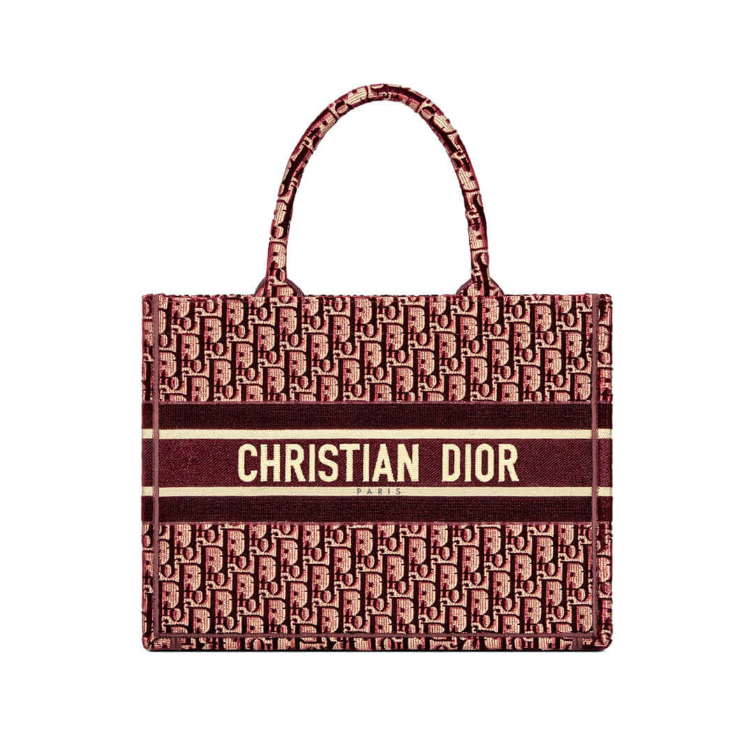 Christian Dior Small Book Tote Embossed Velvet M1296