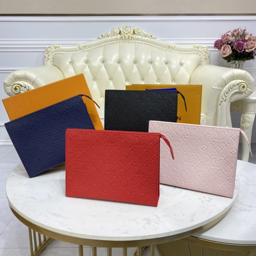 Louis Vuitton Monogram Empreinte Pochette Toilette 26 M45665 M45666