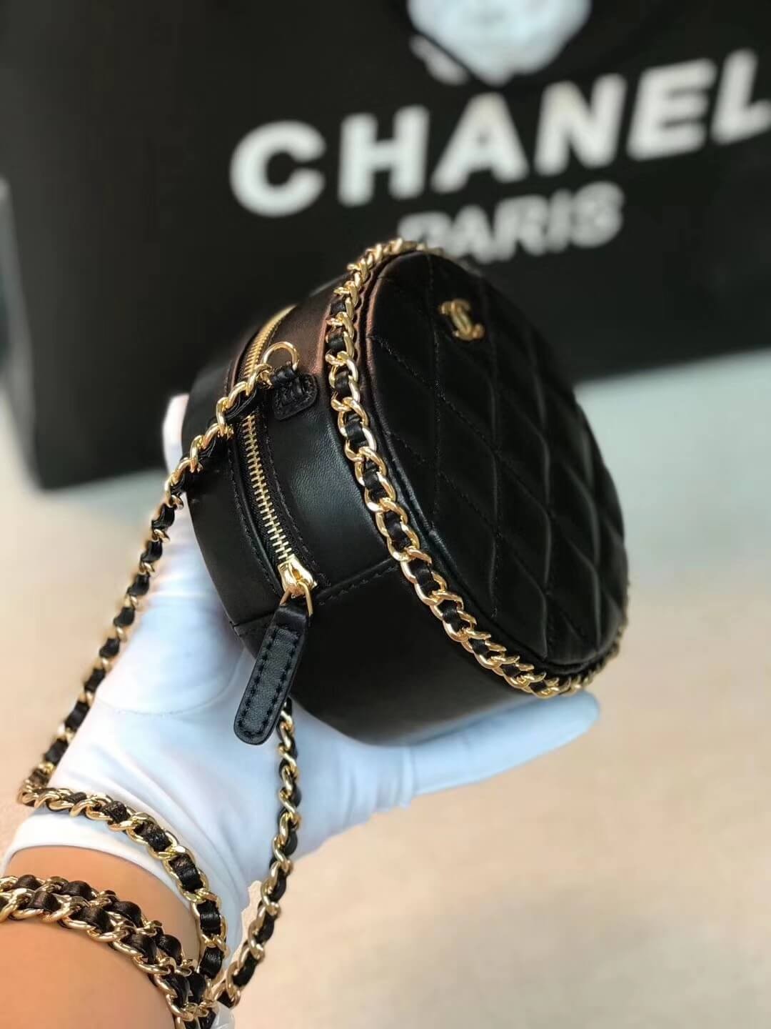 Chanel Round Clutch Chain Bag A70657