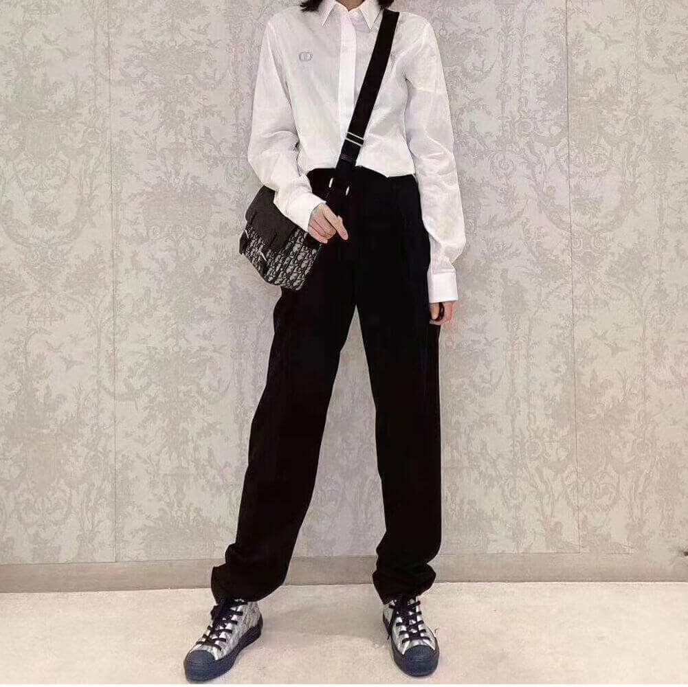 Christian Dior Oblique Canvas and Calfskin M9994