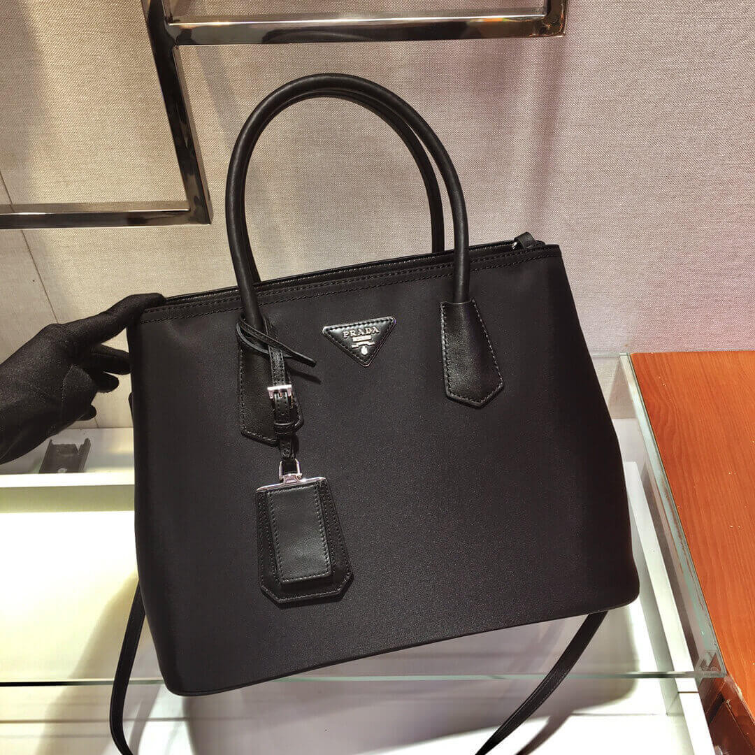 Prada Double Nylon And Saffiano Leather Bag 1BG775