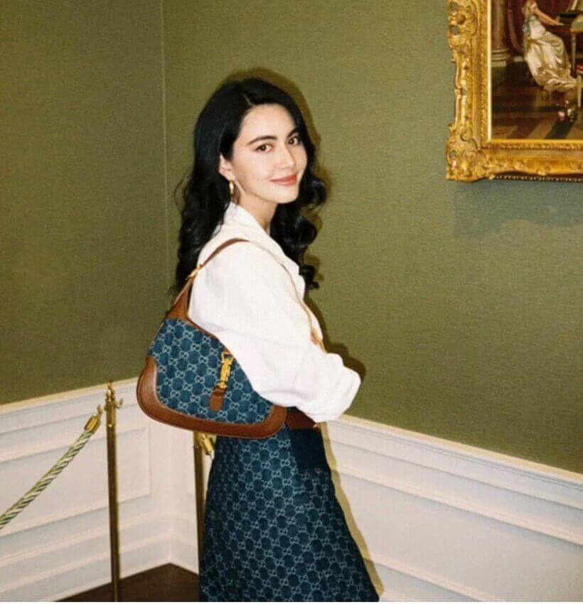 Gucci Denim Jackie 1961 Small Shoulder Bag 636706