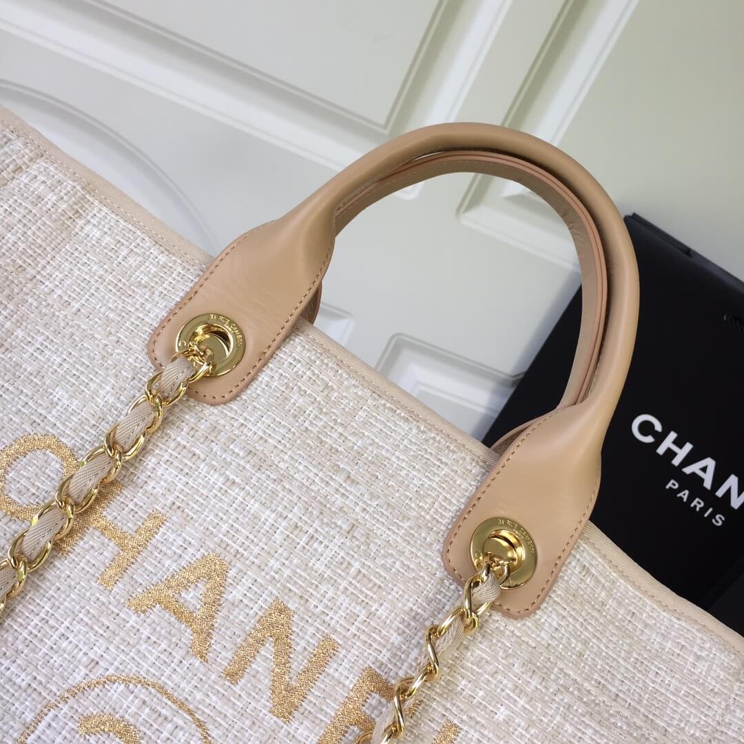 Chanel Mixed Fibers Shopping Bag A66942