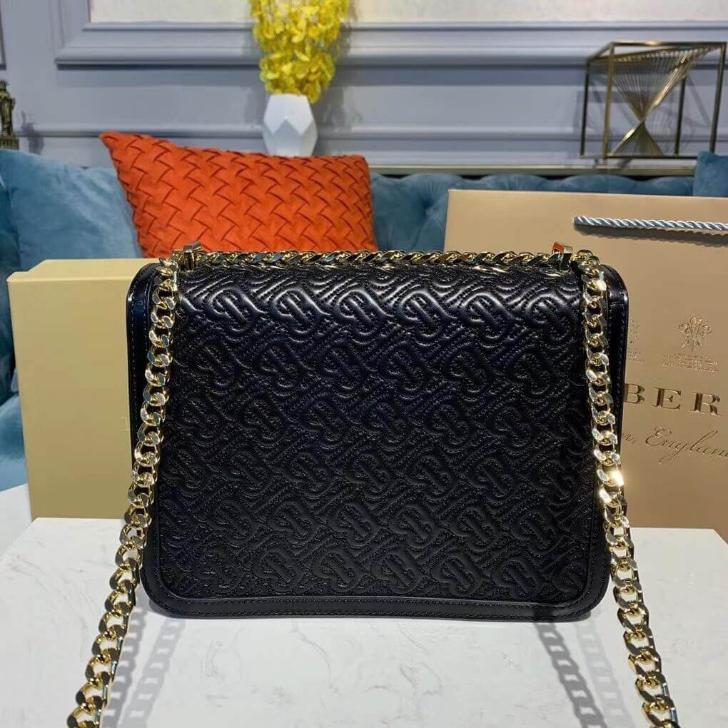 Burberry Medium Quilted Monogram Lambskin TB Bag 80149311