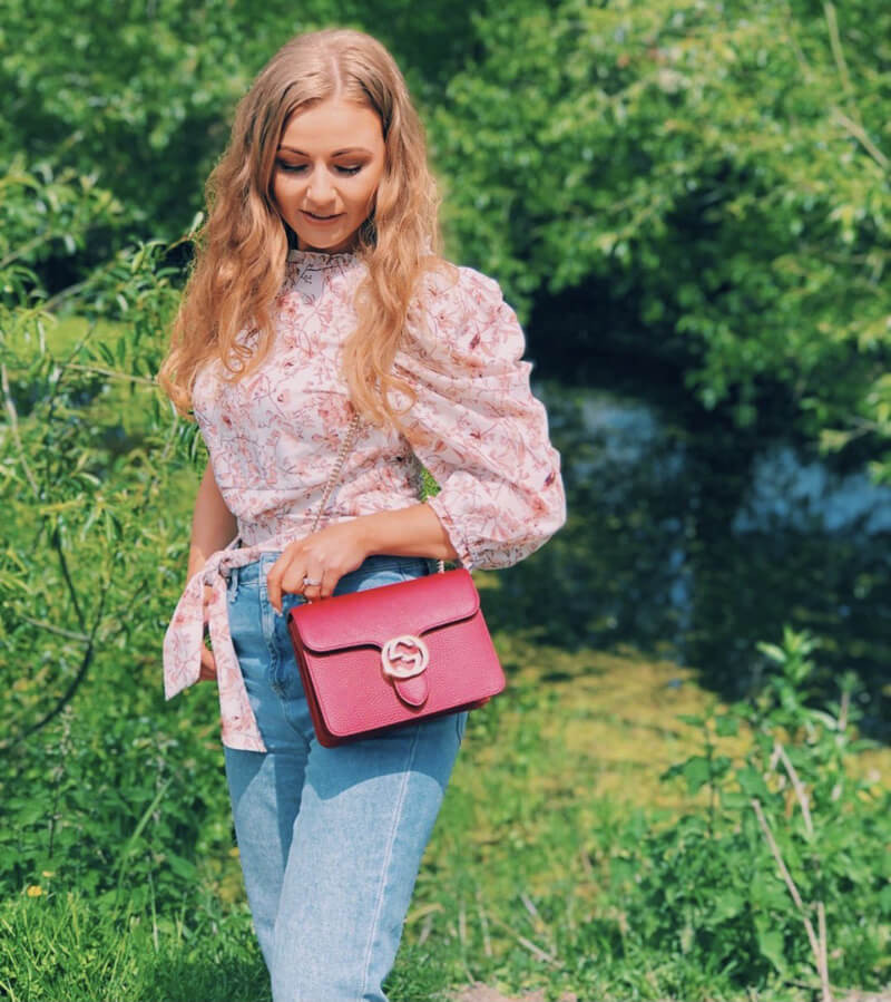 Gucci Interlocking Chain Leather Cross Body Bag 510304