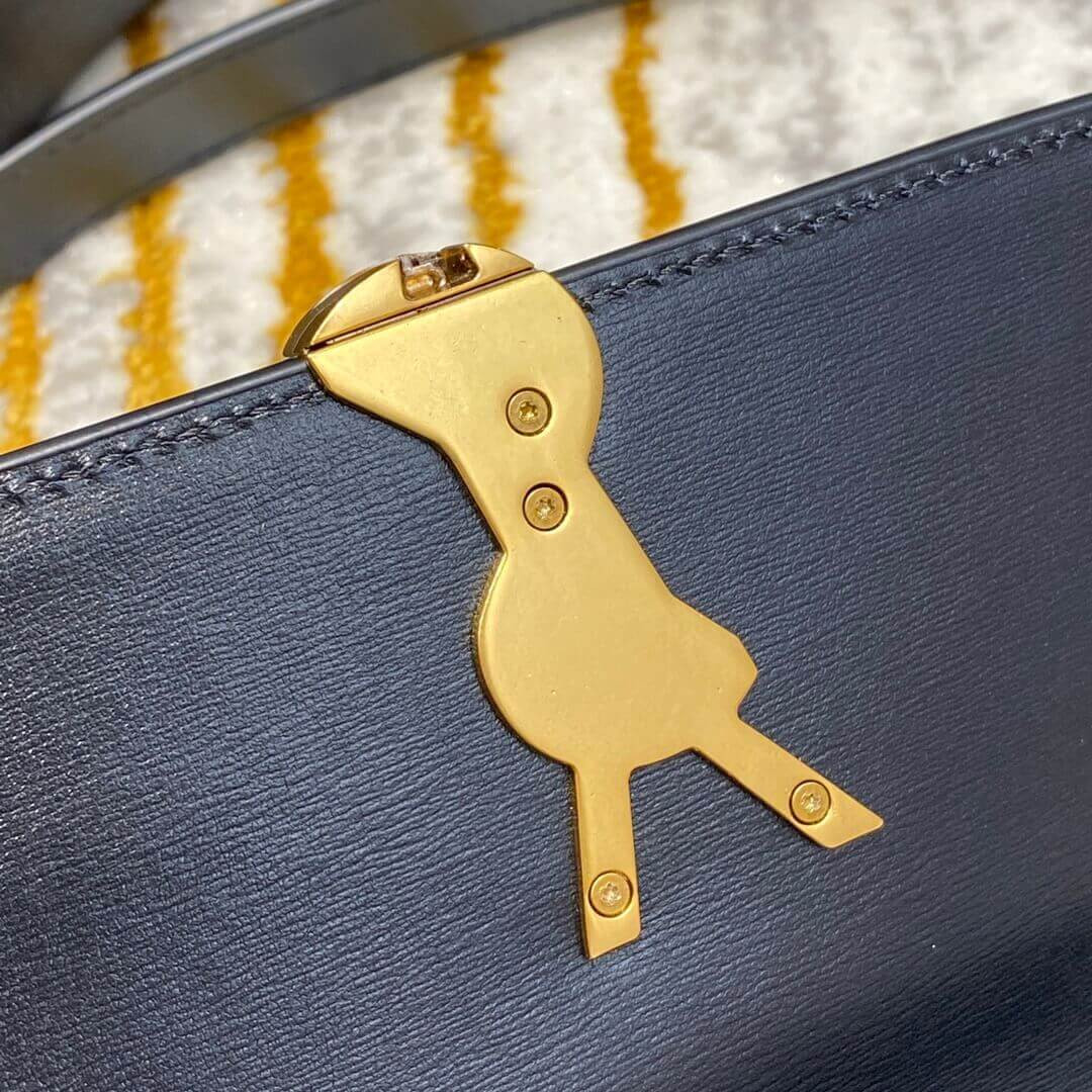 Saint Laurent YSL Solferino Small Satchel In Box Leather 634306