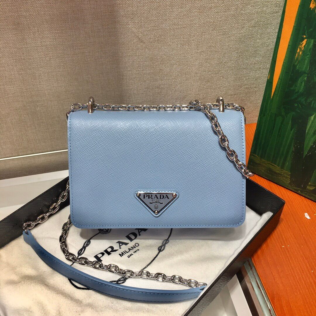 Prada Saffiano Leather Shoulder Bag 1BD032