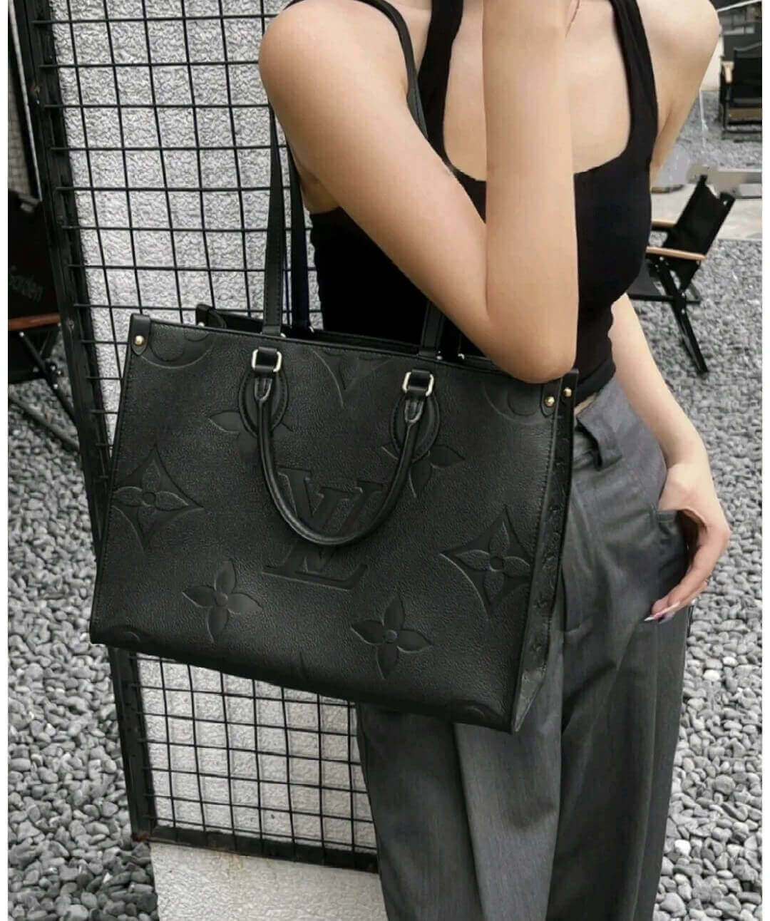 Louis Vuitton Monogram Empreinte Onthego MM M45595