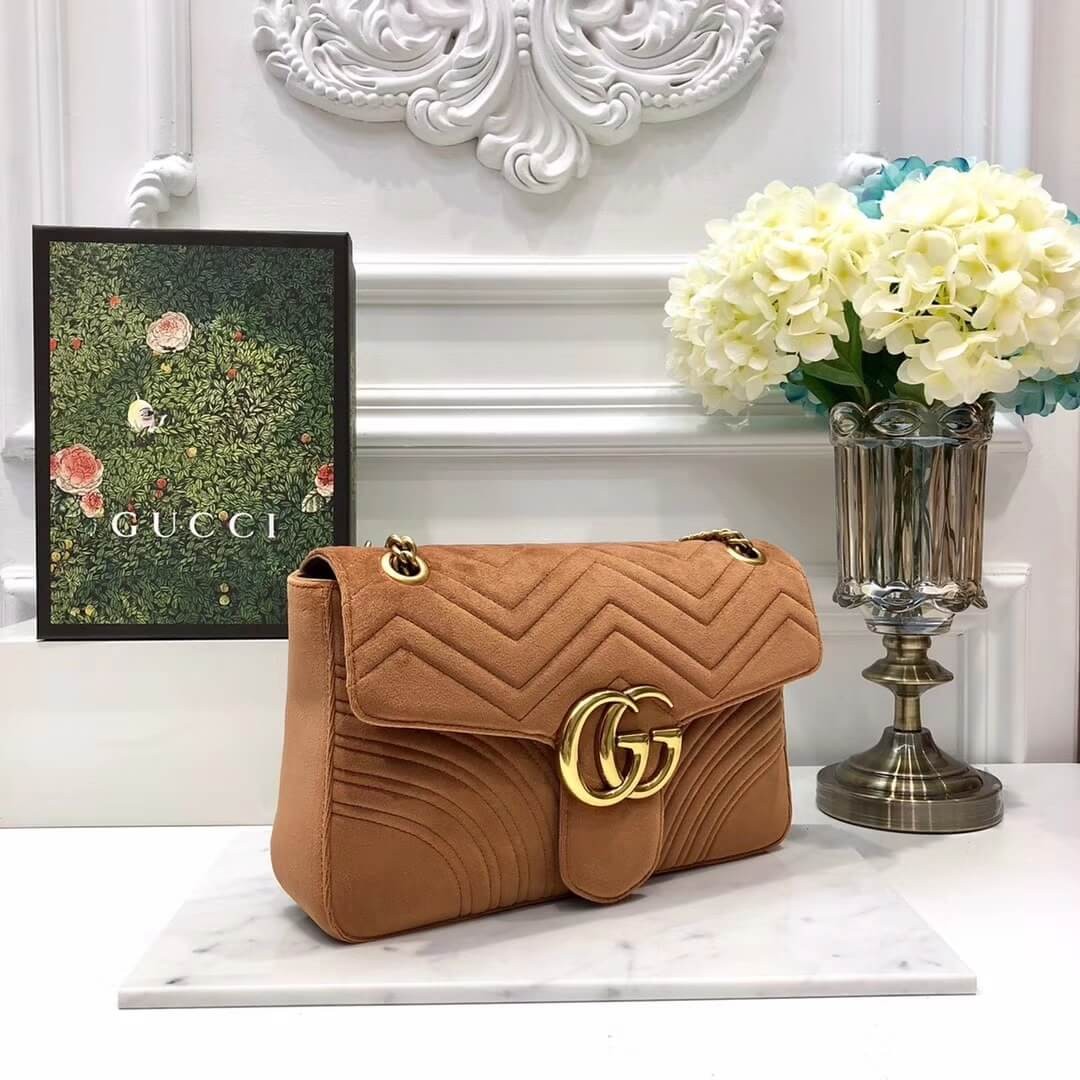 Gucci GG Marmont Medium Velvet Shoulder Bag 443496