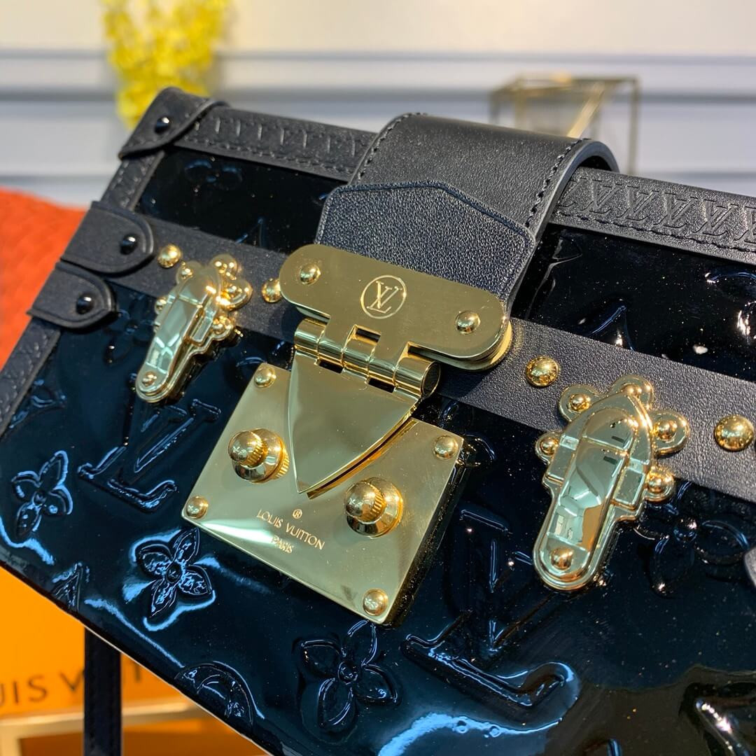 Louis Vuitton Monogram Vernis Petite Malle M54180 M54181