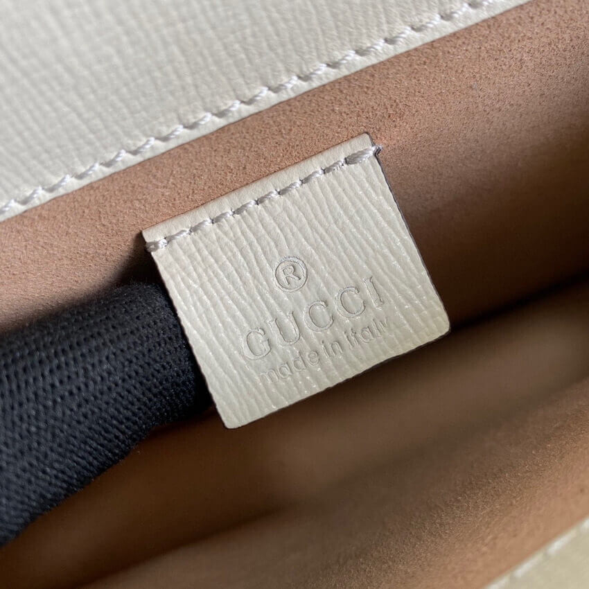 Gucci Dionysus Small Shoulder Bag 400249 Orange White Leather