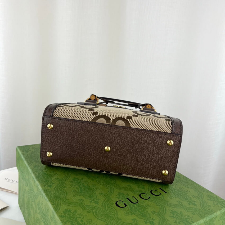 Gucci Diana Jumbo GG Mini Tote Bag 655661 Brown